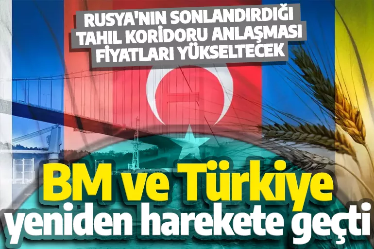 Rusya tahıl koridoru anlaşmasına son vermişti! Türkiye ve BM yeniden harekete geçti