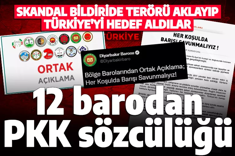 12 baro PKK terör örgütünü aklamaya soyundu! Pençe-Kılıç Harekatına bu sözlerle karşı çıktılar