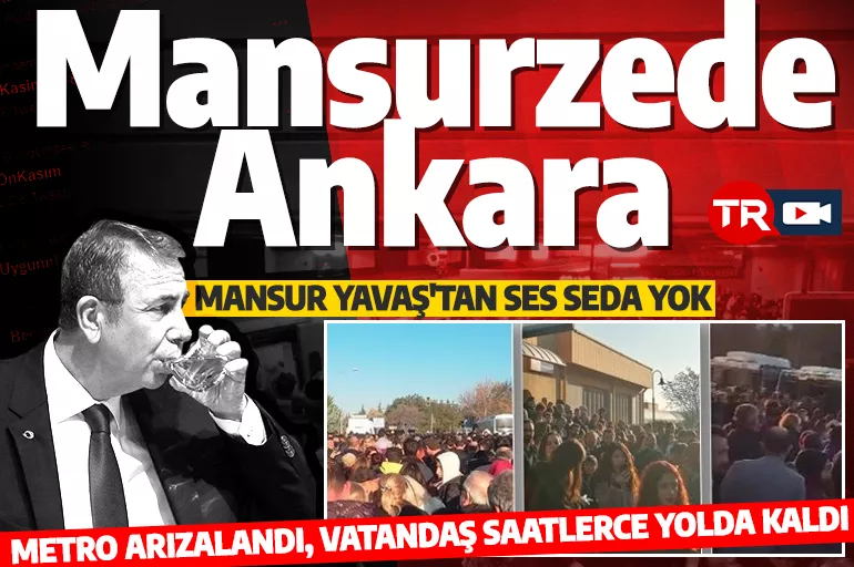 Ankara'da metro arızası vatandaşları çileden çıkarttı! 'Mansur Yavaş istifa' sesleri yükseldi