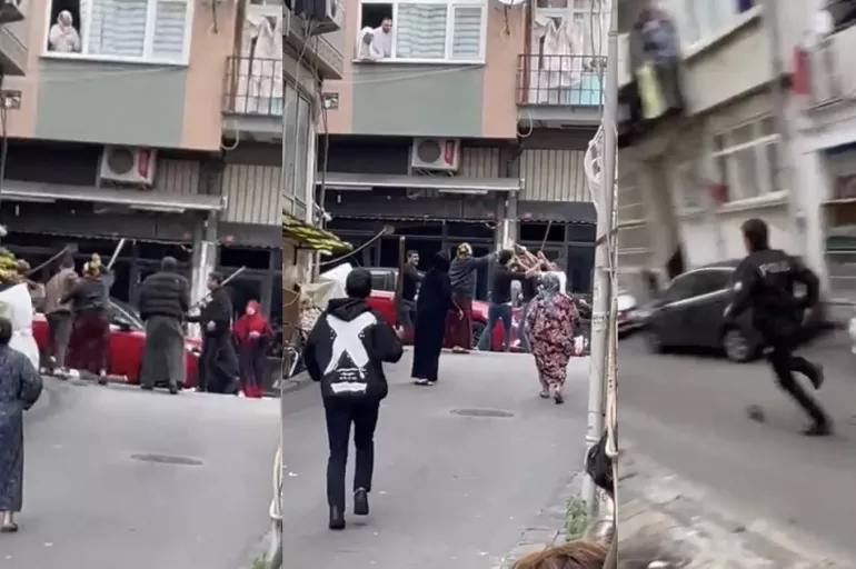 Fatih'te yabancı uyruklu iki grup arasında bıçaklı kavga! 4 kişi yaralandı
