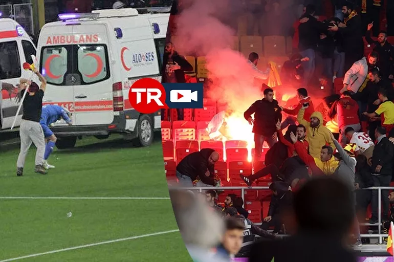 Göztepe - Altay maçına sokulan fişeklerin görüntüleri ortaya çıktı! Ambulans şoförü gözaltına alındı
