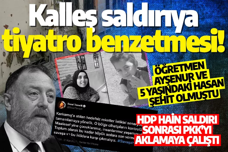 HDP'li Temel'den kalleş saldırıya tiyatro benzetmesi! Terör örügütünü aklama çalıştı