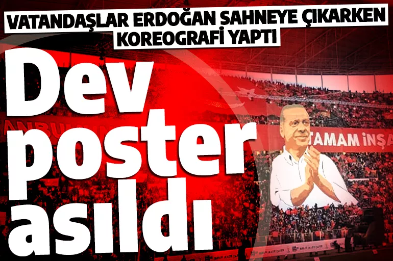 İstanbullular Cumhurbaşkanı Erdoğan için bir araya geldi! NEF Stadyumunda Erdoğan için koreografi hazırlandı