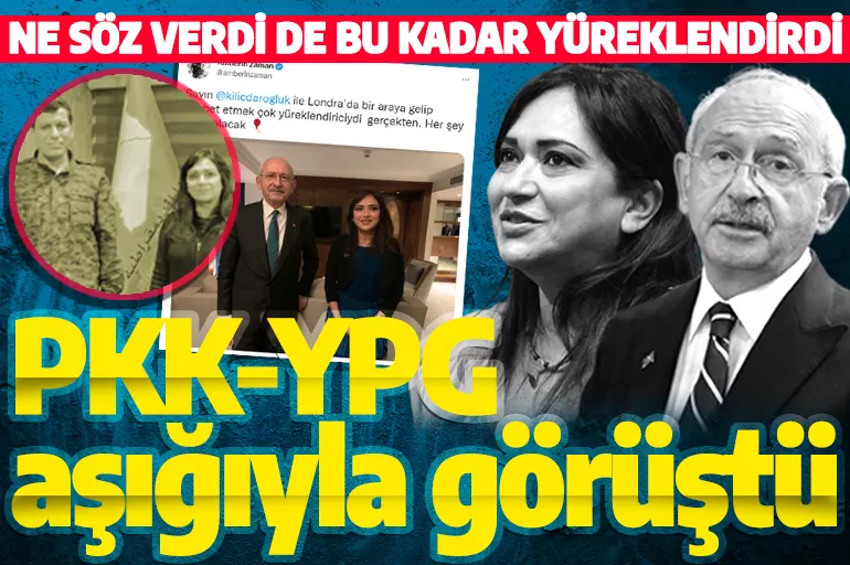 Kılıçdaroğlu, Londra'da PKK/YPG aşığı Amberin Zaman'la görüştü