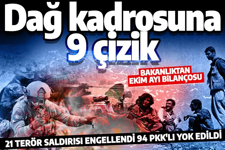 PKK'ya 1 ayda büyük darbe! Dağ kadrosuna 9 çizik