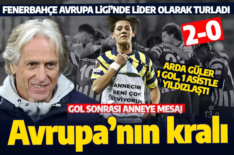 Son dakika: Avrupa'nın kralı Fenerbahçe! Arda'dan 1 gol, 1 asist