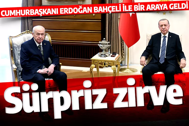 Son dakika: Cumhurbaşkanı Erdoğan MHP Genel Başkanı Bahçeli'yle biraraya geldi