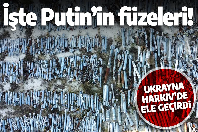 Ukrayna ordusu Rusya'nın Harkiv'e fırlattığı füze kalıntılarını topladı