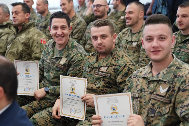 Bosna Hersek Silahlı Kuvvetleri Saraybosna'da Türkçe öğreniyor