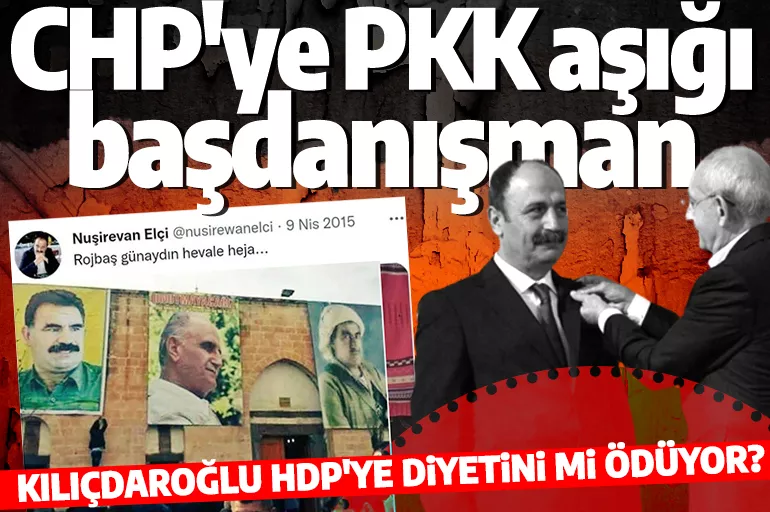 CHP'ye PKK sevici başdanışman! Rozeti Kılıçdaroğlu takmıştı