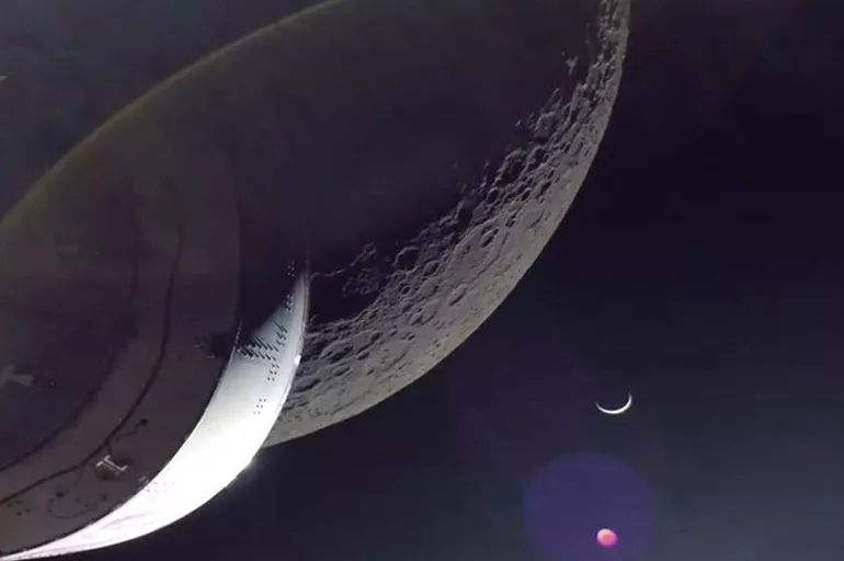 Film afişi gibi! NASA yeni Ay görüntülerini yayınladı