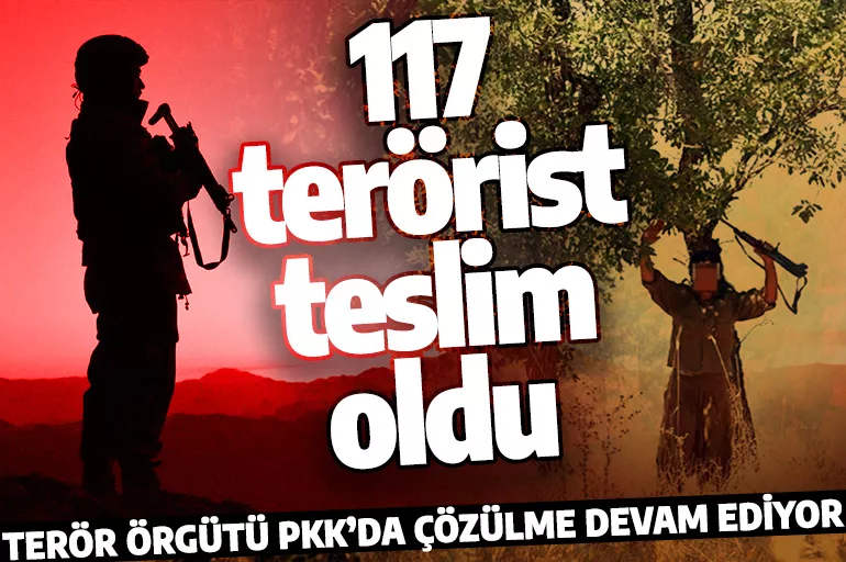 İçişleri Bakanlığı açıkladı! 117 terörist teslim oldu