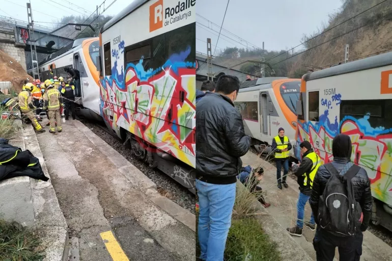 İspanya'da tren faciası! 155 kişi yaralandı