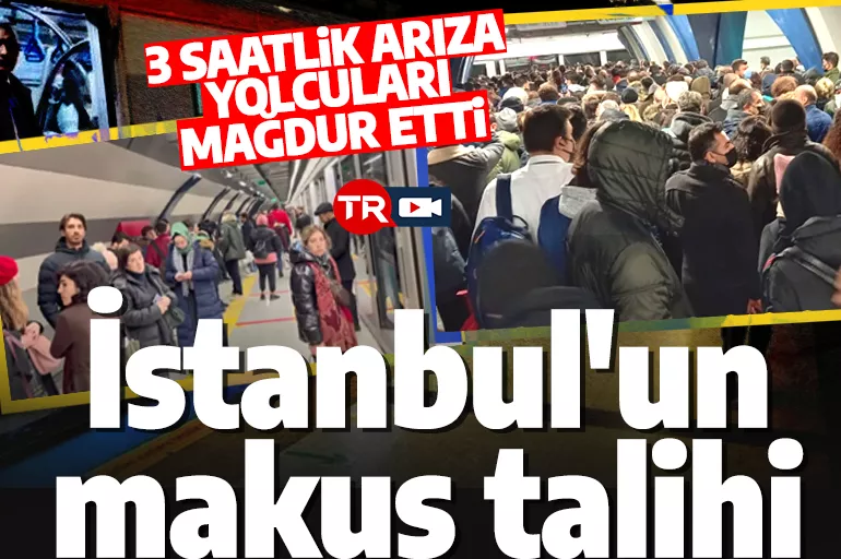 İstanbul'un makus talihi! Mecidiyeköy-Mahmutbey hattı 3 saat boyuca durdu: Yolcular mağdur oldu