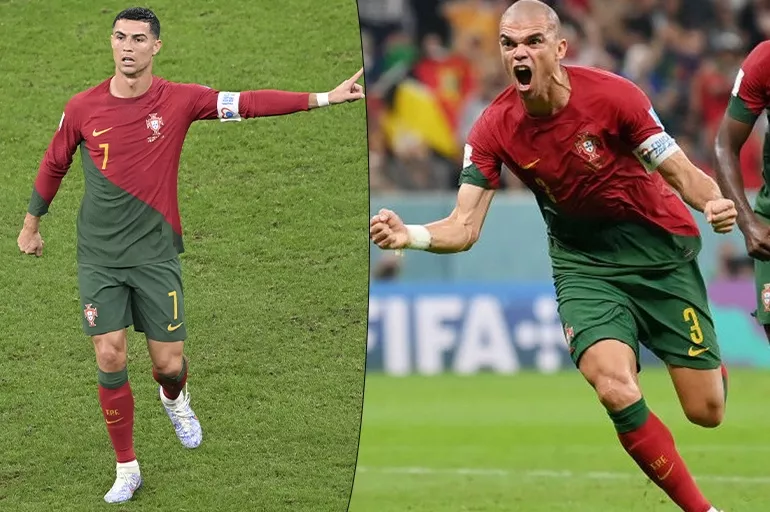 Pepe ve Cristiano Ronaldo tarihe geçti! Efsane isimler 2022 Dünya Kupası'na damga vurdu