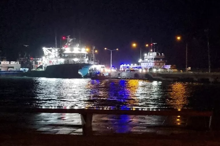 Sinop'ta kuru yük gemisindeki yangında kaybolan kaptanı arama çalışmasında son durum
