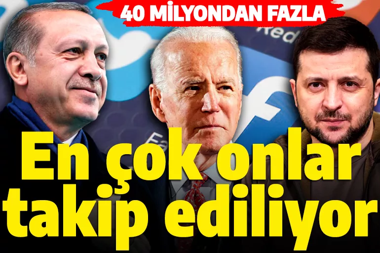 Biden, Erdoğan ve Zelensky sosyal medyada en çok takip edilen liderler