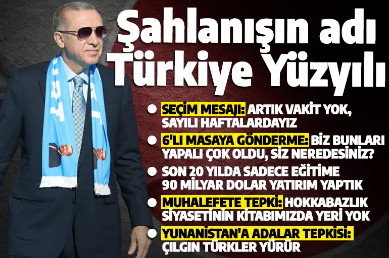 Cumhurbaşkanı Erdoğan'dan Yunanistan'a sert uyarı! 'Yanlış yaparsan çılgın Türkler yürür'