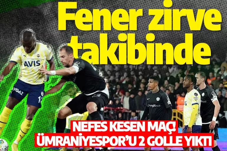 Fenerbahçe Ümraniye'den 3 puanla ayrıldı