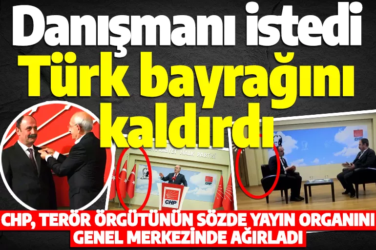 Kılıçdaroğlu'nun terör yanlısı danışmanı Nuşirevan Elçi Türk bayrağından rahatsız oldu! Hemen kaldırdılar