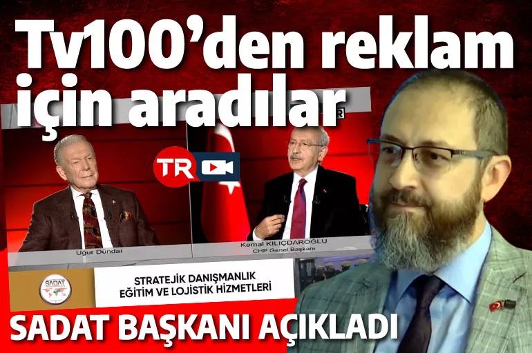 SADAT'ın sahibi açıkladı: Tv100'den aradılar, Kılıçdaroğlu'nun programı var dediler