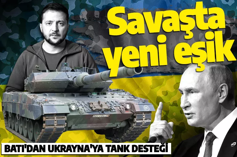 Son dakika: Almanya Ukrayna'ya Leopard 2 tankı gönderileceğini duyurdu