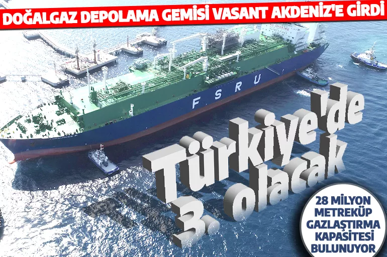 Türkiye Akdeniz'deki enerji potansiyelini artırıyor! 3. FSRU gemisi faaliyete geçti