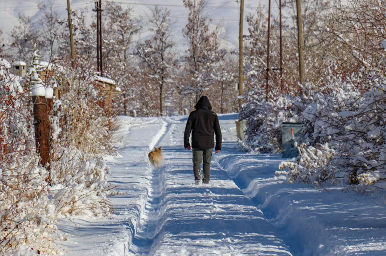 Van'da kar yağışı yaşamı olumsuz etkiledi: Kar kalınlığ 45 santimetreye ulaştı