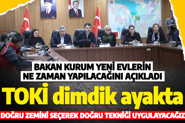Bakan Kurum Adana'da TOKİ evleri ile ilgili konuştu! '11 Mart'ta yerlerini belirleyeceğiz'
