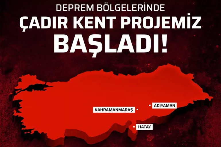 Beşiktaş'tan örnek davranış! Deprem bölgelerine çadır kent kuruldu...