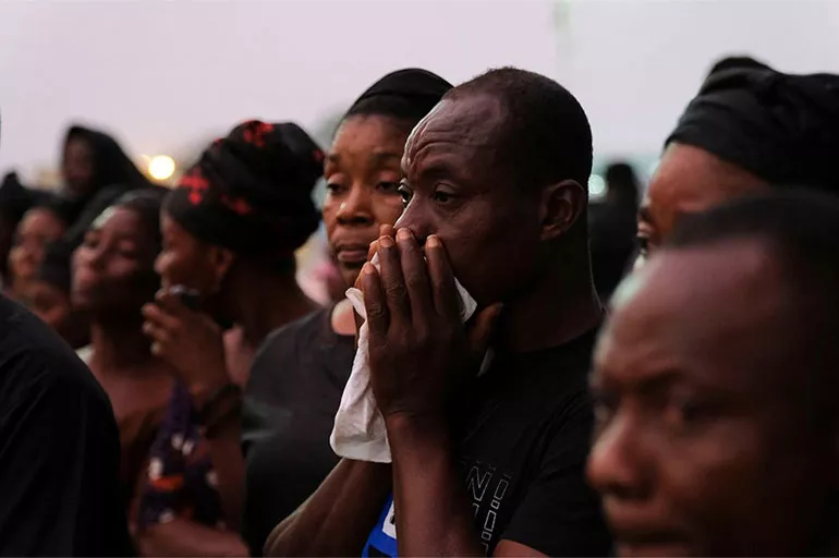 Christian Atsu'nun cenazesinde Gana'da gözyaşlarıyla karşılandı...