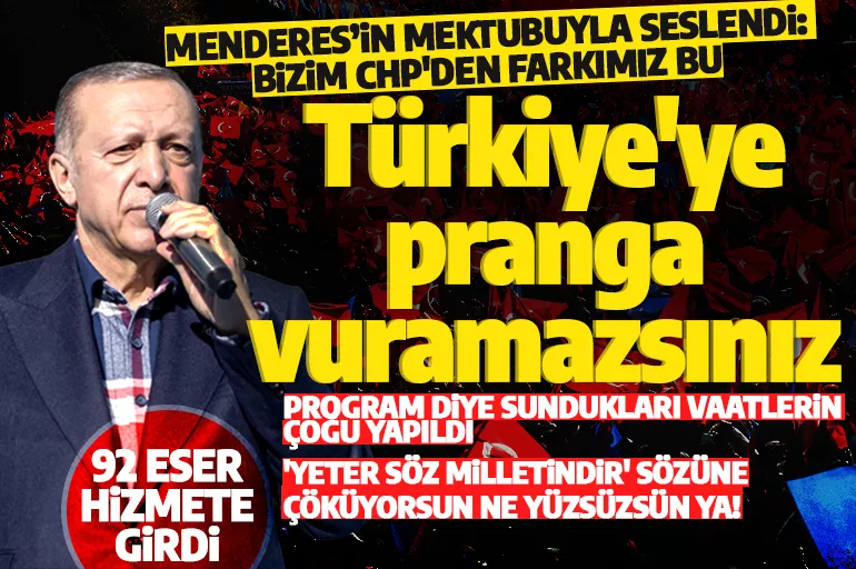 Cumhurbaşkanı Erdoğan'dan 14 Mayıs mesajı: Türkiye'ye pranga vuramazsınız