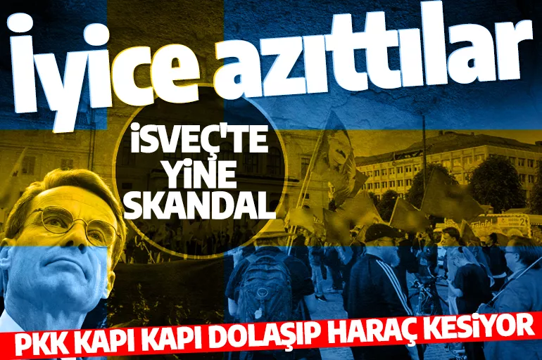 İsveç'te yine skandal! PKK kapı kapı dolaşıp haraç kesiyor