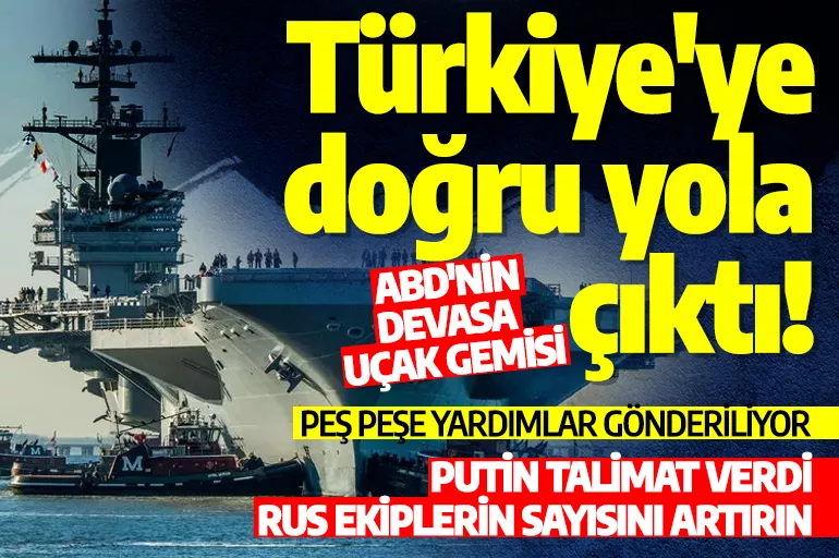Pentagon duyurdu: ABD’nin devasa uçak gemisi Türkiye’ye doğru yola çıktı