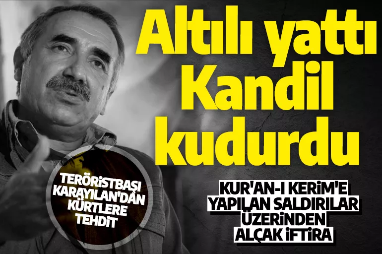 Teröristbaşı Murat Karayılan'dan Kürtlere tehdit ve hakaret! AK Parti ve MHP'ye çirkin iftira