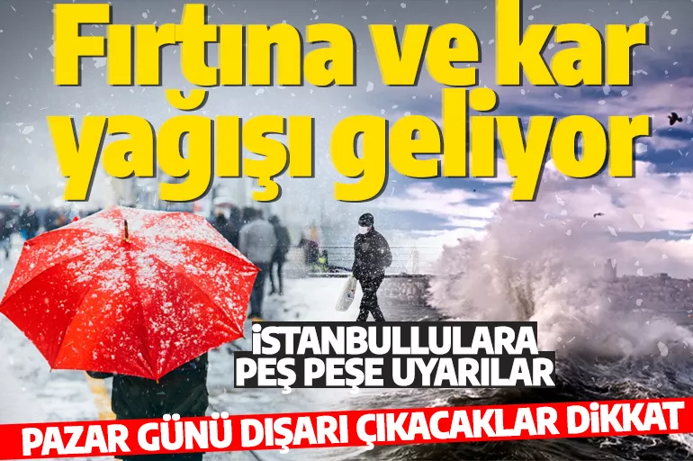 Uzman isim tarih verdi! İstanbul için kar yağışı uyarısı: Evinizden çıkmayın