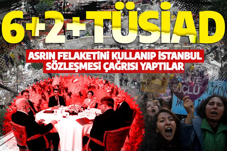 Altılı destekçisi TÜSİAD'dan İstanbul Sözleşmesi çağrısı: Asrın felaketini kullanıp siyasilere akıl verdiler
