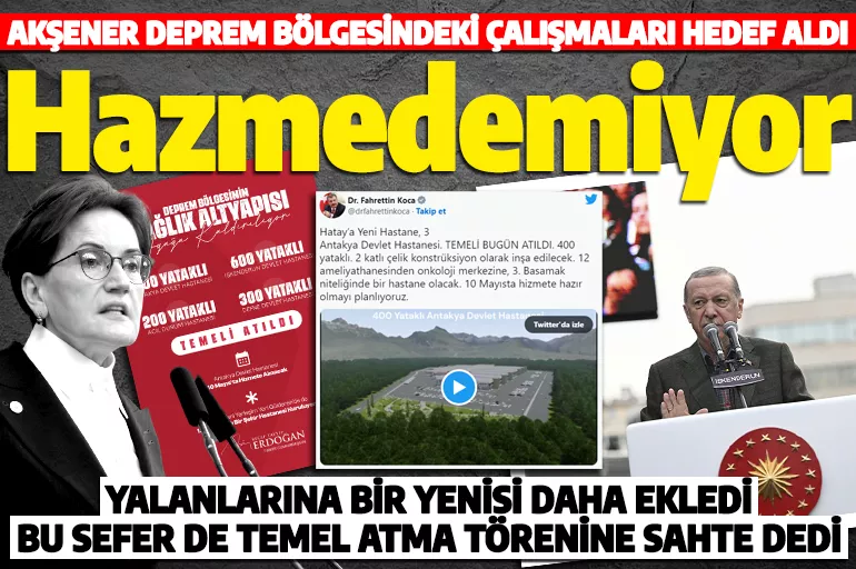 Cumhurbaşkanı Erdoğan'ın katıldığı temel atma törenine sahte dediler: Provokasyona Akşener de katıldı