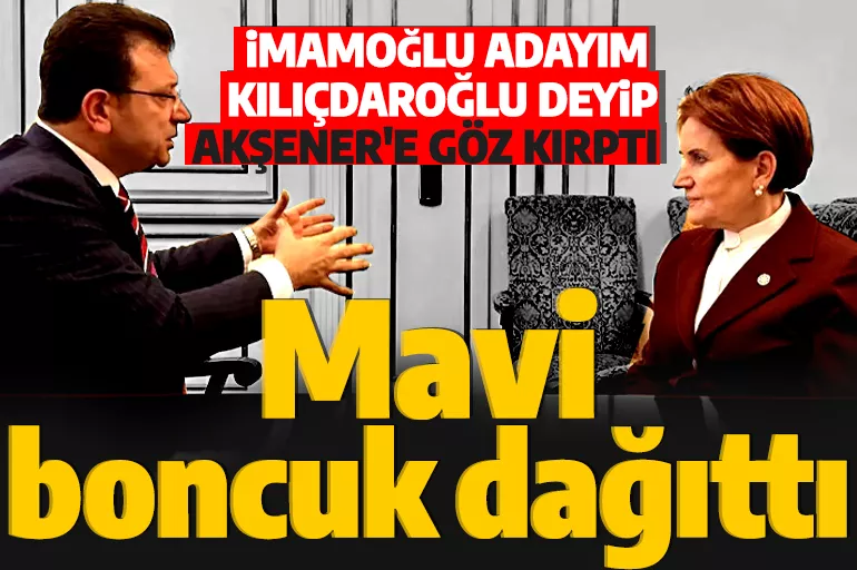 Ekrem İmamoğlu Akşener'i yalnız bıraktı: Her CHP'linin adayı Kılıçdaroğlu'dur