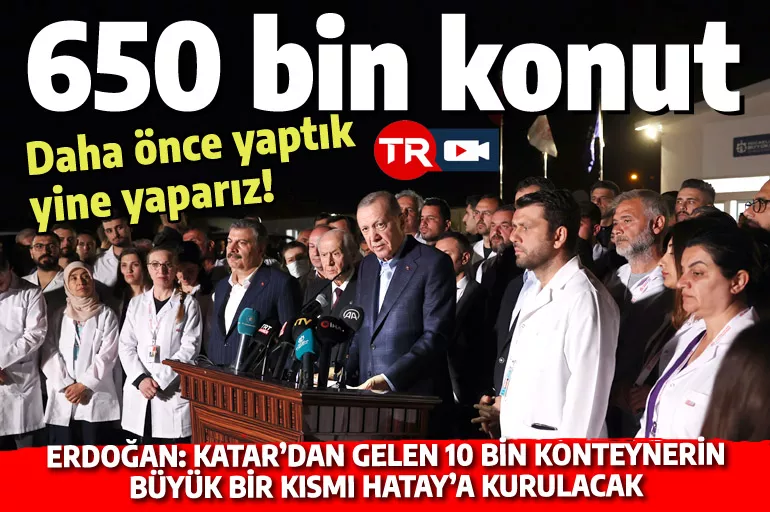 Erdoğan'dan 650 bin konut mesajı: Yapacağımızı ispatladık, yine yaparız!
