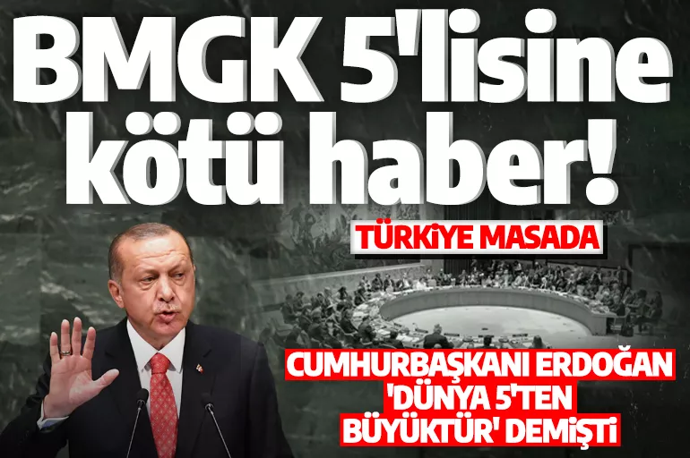 Erdoğan 'Dünya 5'ten büyüktür' demişti! BMGK reformu için Roma'da toplantı! Masada Türkiye de var