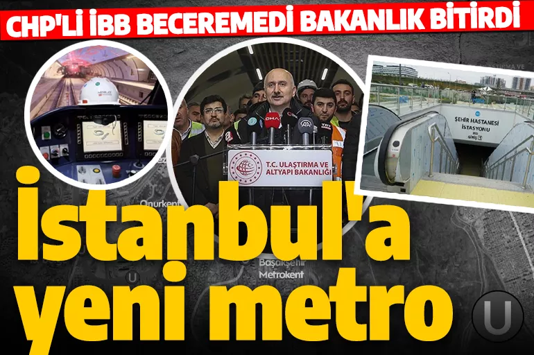 İBB vazgeçti bakanlık işi bitirdi! İşte Başakşehir-Kayaşehir metro hattından yeni görüntüler