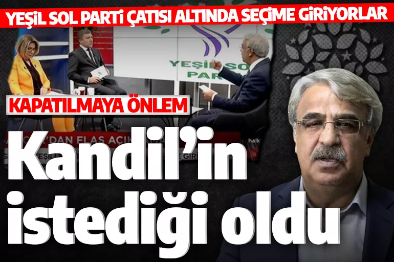 Mithat Sancar açıkladı: HDP, Yeşil Sol Parti ile seçime girecek!
