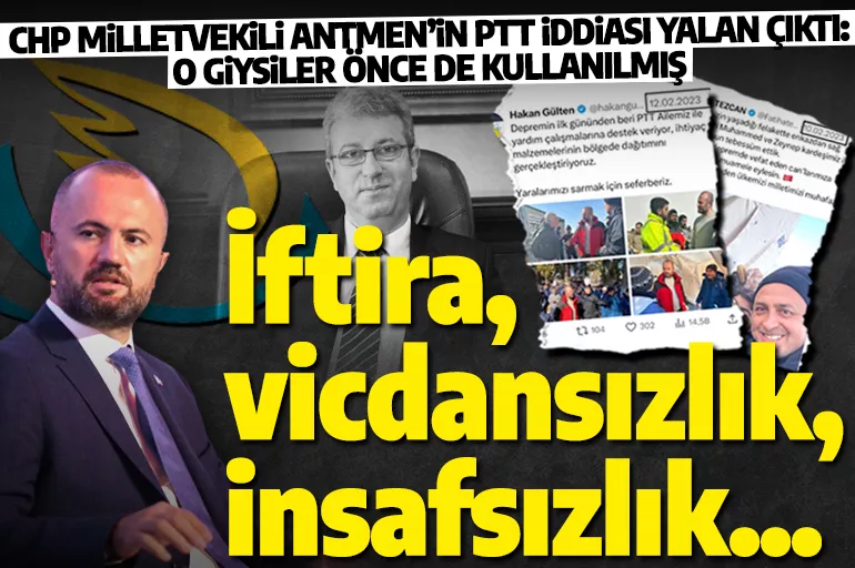 PTT Genel Müdürü Gülten'den CHP'li Antmen'in iddialarına cevap