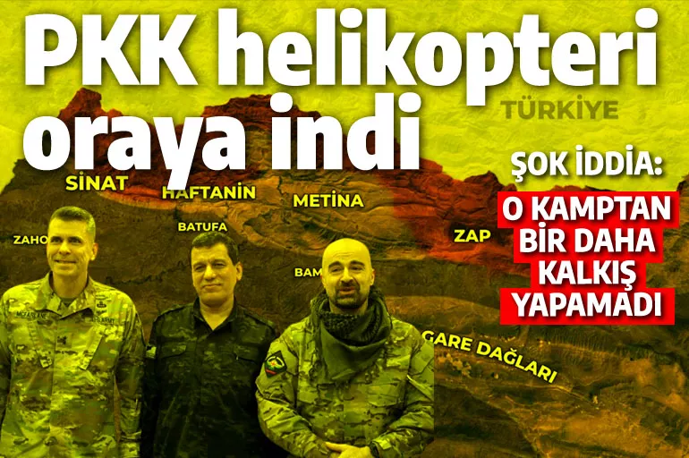 Şok iddia: PKK helikopteri oraya indi, kalkış yapamıyor! ABD suçüstü yakalandı