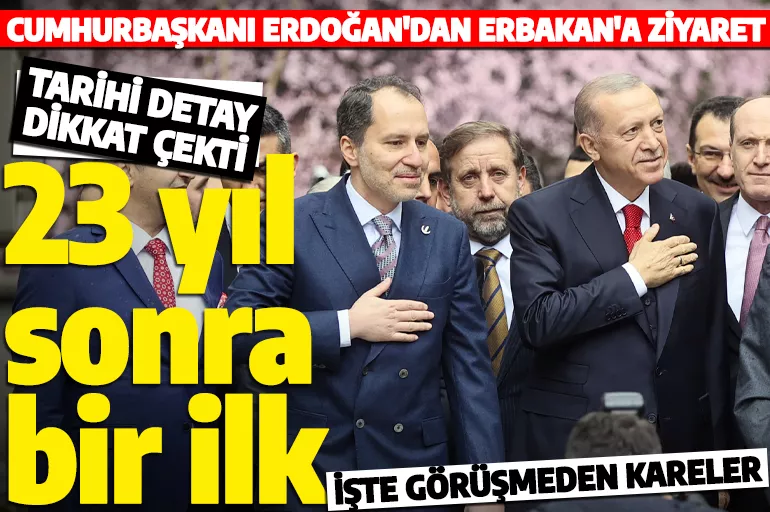 Son dakika: Cumhurbaşkanı Erdoğan'ın Fatih Erbakan ile görüşmesi sona erdi
