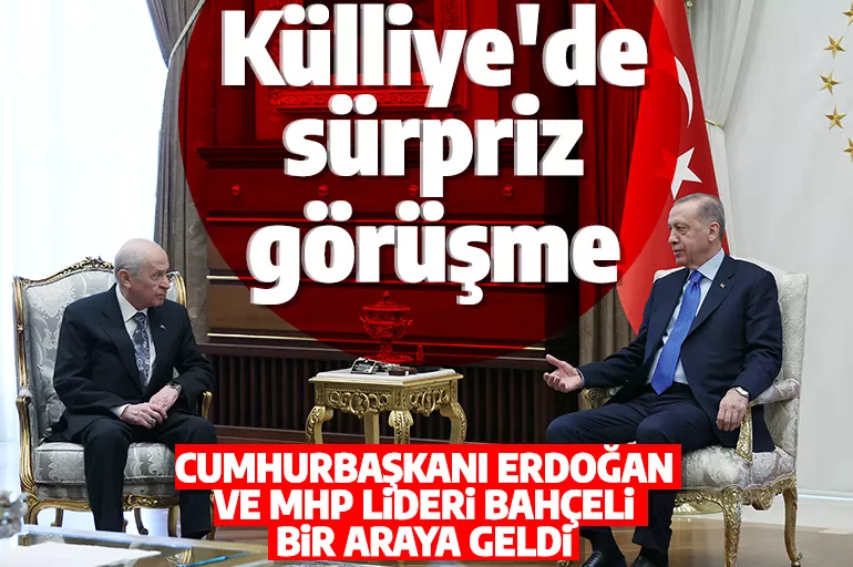 Son dakika: Cumhurbaşkanı Erdoğan ile MHP Lideri Bahçeli görüşmesi sona erdi