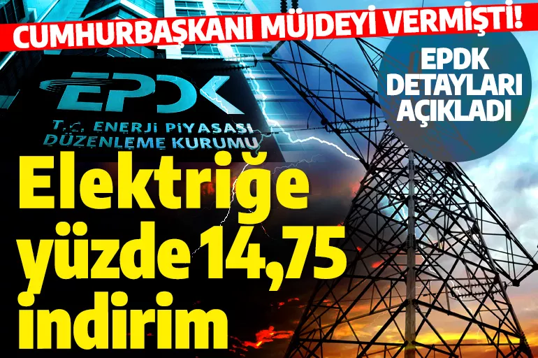 Son dakika: EPDK Başkanı açıkladı! Elektrik fiyatları için yeni indirim