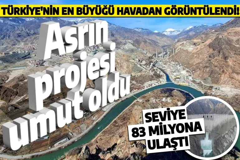 Türkiye'nin umudu oldu! Yusufeli Barajı'nda su seviyesi 83 milyona ulaştı