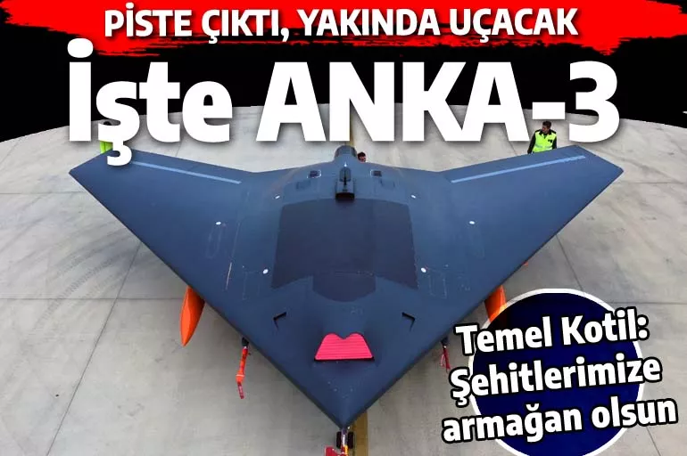 Türkiye'yi heyecanlandıran fotoğrafı Temel Kotil paylaştı: İşte hayalet uçak ANKA-3...